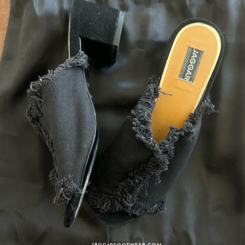 JAGGAR low heel slide sandals